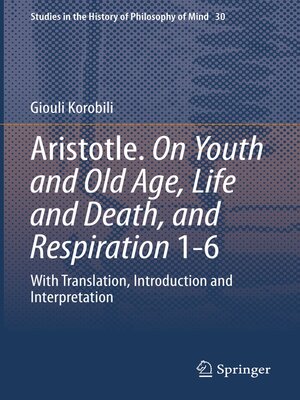 cover image of Aristotle. On Youth and Old Age, Life and Death, and Respiration 1-6